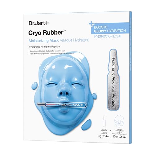Cryo Rubber Moisturizing and Cooling Korean Face Mask with Hyaluronic Acid and Peptides