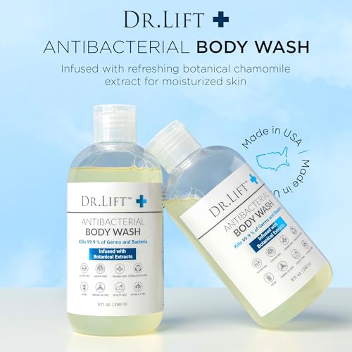 Antibacterial Body Wash, Lemon, Spirulina, Vegan