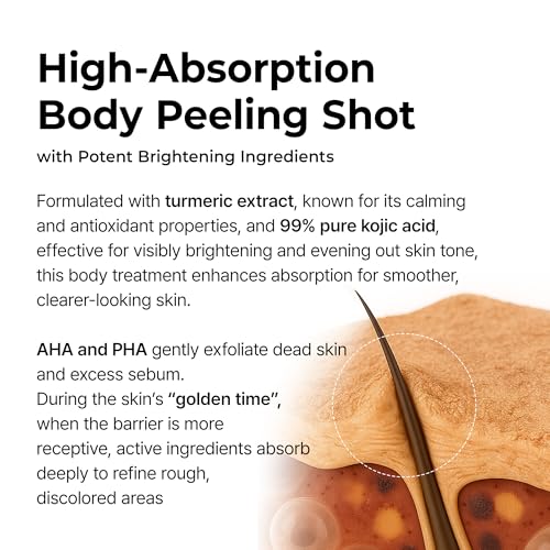 Peel Shot Kojic Acid Turmeric Body Exfoliator Spray