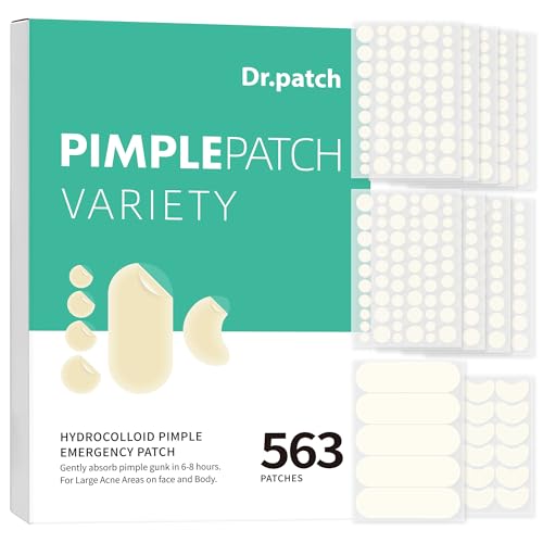 563 Count Hydrocolloid Acne Patches Face Body