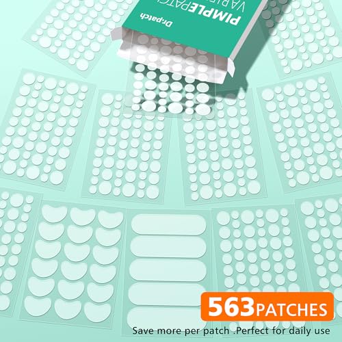 563 Count Hydrocolloid Acne Patches Face Body