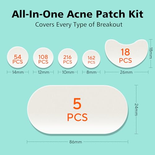 563 Count Hydrocolloid Acne Patches Face Body