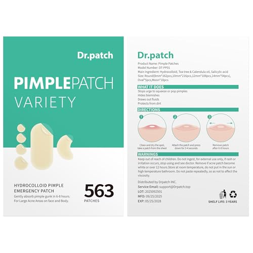 563 Count Hydrocolloid Acne Patches Face Body