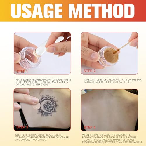 Tattoo Cover Up Full Coverage Waterproof Concealer