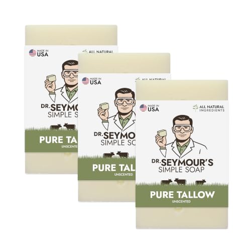 Pure Beef Tallow Soap Bar (3-Pack)