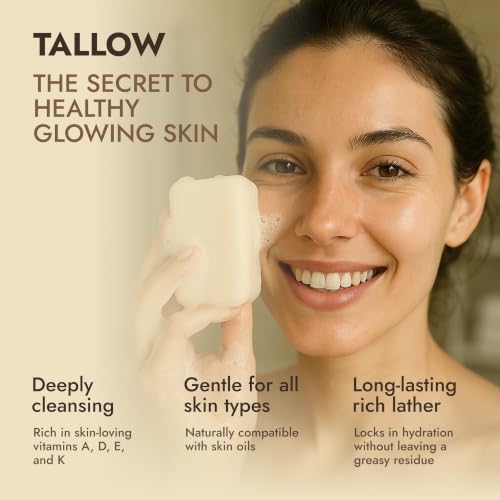 Pure Beef Tallow Soap Bar (3-Pack)