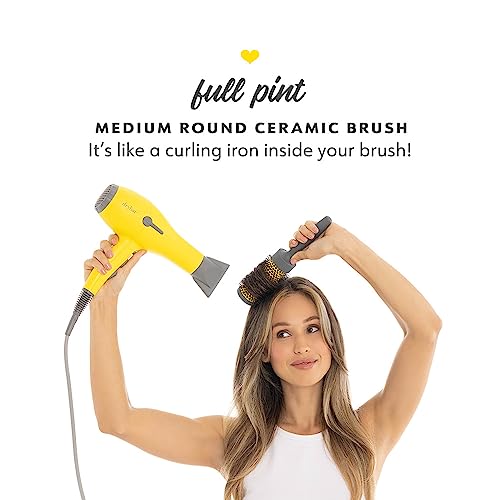 Full Pint Medium Ceramic Round Brush