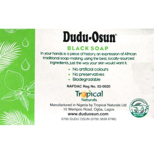 African Black Soap Bar 150g (Pack of 6)