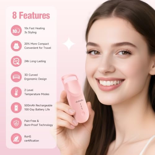 Portable Travel Mini Heated Eyelash Curler