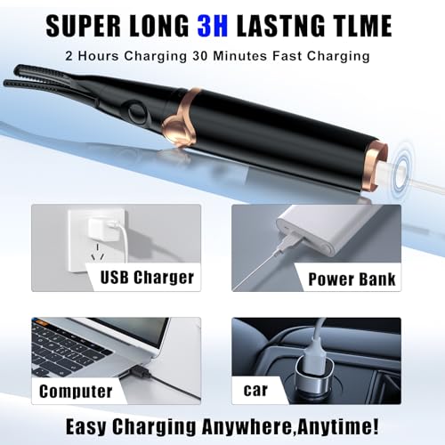 2 in 1 Clip-Type Heated Eyelash Curler