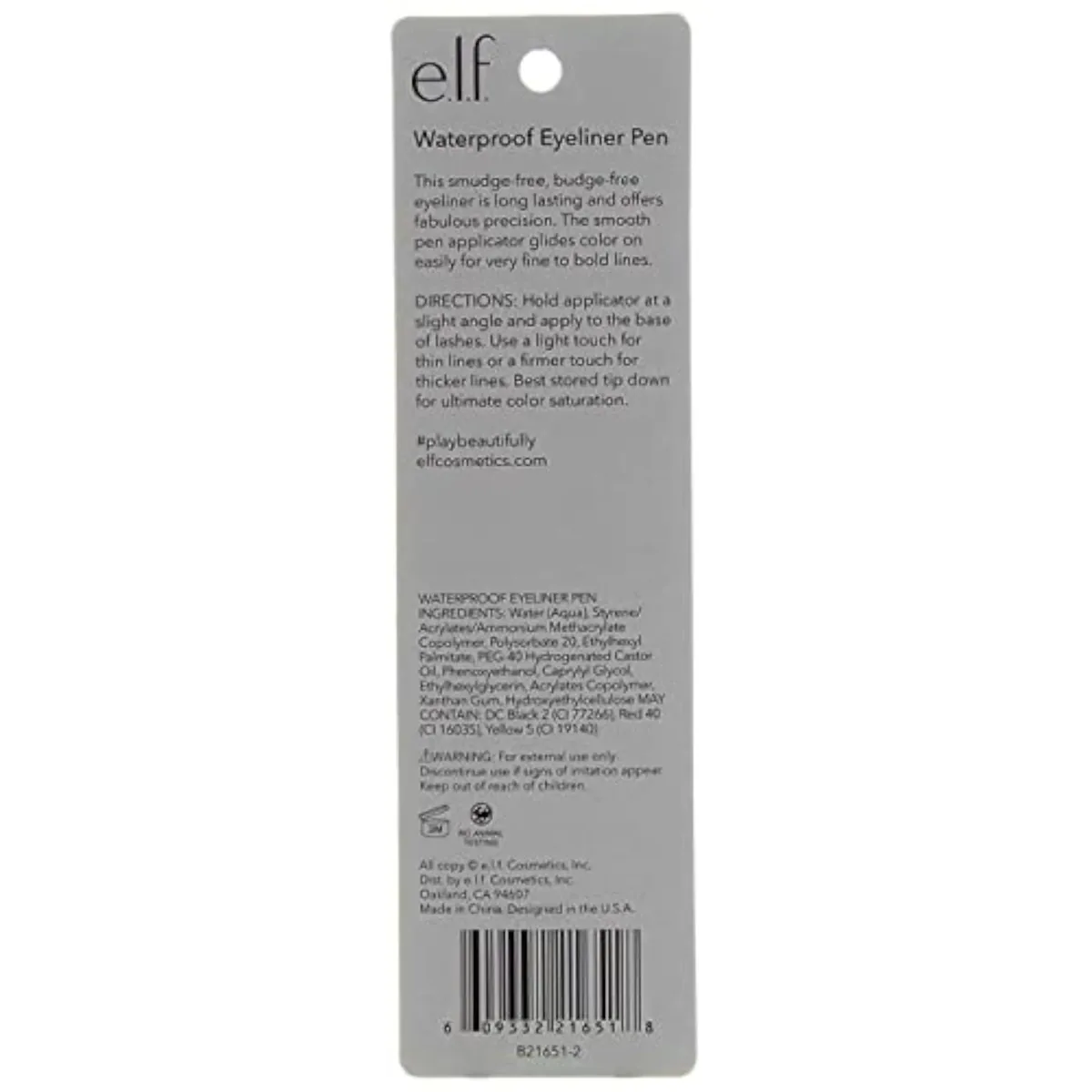 Eyeliner Pen with FeltTip Applicator, Black, 0.05 Fl Oz