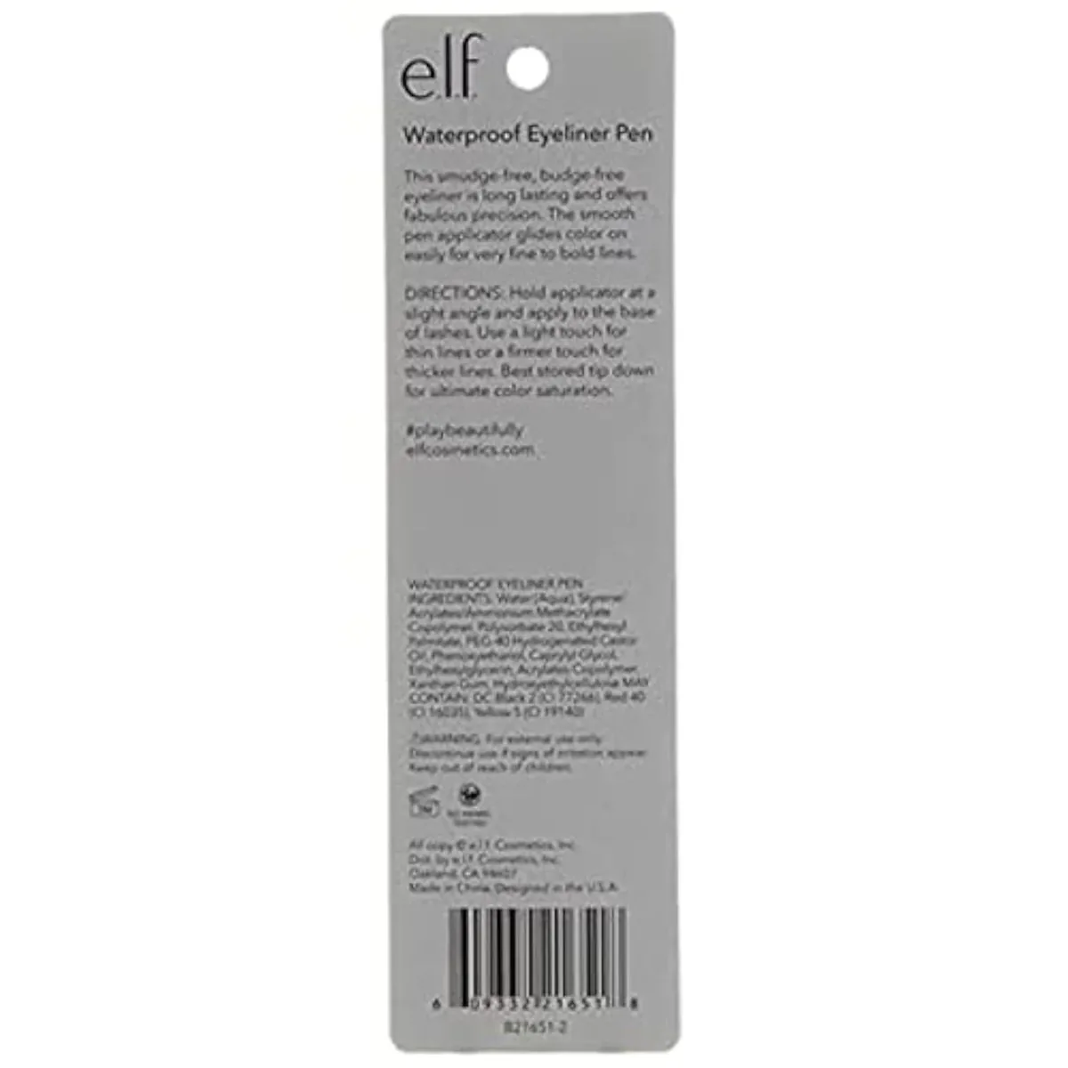 Eyeliner Pen with FeltTip Applicator, Black, 0.05 Fl Oz