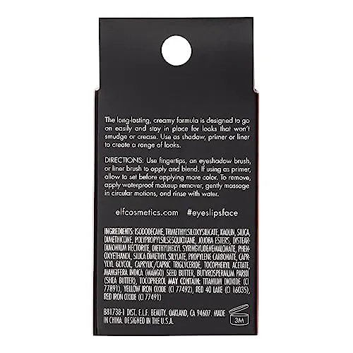 No Budge Cream Eyeshadow, 3-in-1 Eyeshadow, Primer & Liner With Crease-Resistant Color & Stay-Put Power, Vegan & Cruelty-Free, Canyon