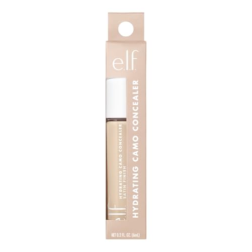 Hydrating Camo Concealer, Covers Blemishes & Under-Eye Circles, Full-Coverage & Delivers A Satin Finish, Vegan & Cruelty-Free, Light Ivory