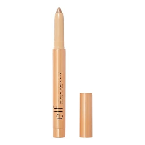 No Budge Shadow Stick, Long-Lasting Cream Eyeshadow Stick For High-Pigment, Metallic Color, Vegan & Cruelty-Free, Champagne Crystal