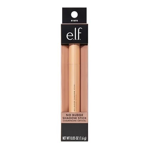 No Budge Shadow Stick, Long-Lasting Cream Eyeshadow Stick For High-Pigment, Metallic Color, Vegan & Cruelty-Free, Champagne Crystal