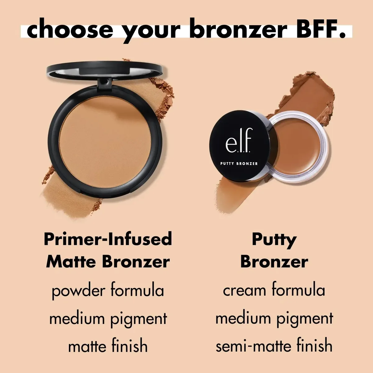 Primer-infused Bronzer, Long-Wear, Matte, Bold