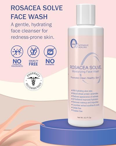Rosacea Treatment Skincare Face Wash for Women & Men - Gentle Face Cleanser Moisturizer Re