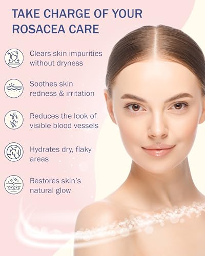Rosacea Treatment Skincare Face Wash for Women & Men - Gentle Face Cleanser Moisturizer Re