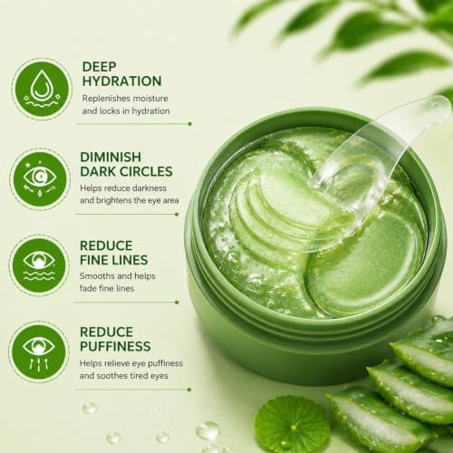 Aloe Under Eye Patches, 60 pcs
