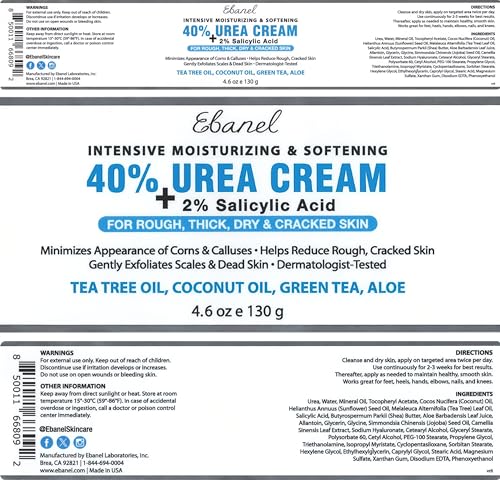 Urea Cream 40% plus Salicylic Acid 2% for Dry Cracked Feet Skin