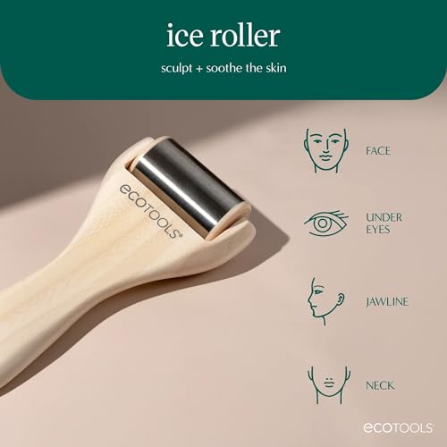 EcoTools Ice Roller, Stainless Steel Facial Roller,
