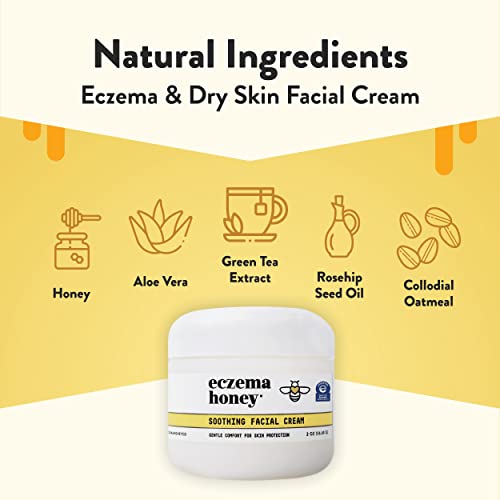 Soothing Facial Cream, Natural Dry Skin Repair (2 Oz)