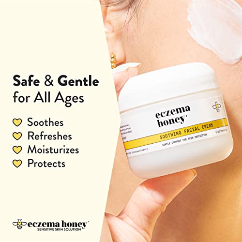Soothing Facial Cream, Natural Dry Skin Repair (2 Oz)