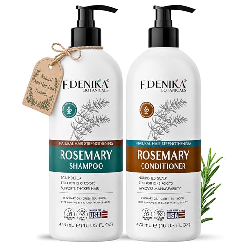 Rosemary Biotin Shampoo and Conditioner Set for Hair Strengthening