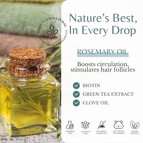 Rosemary Biotin Shampoo and Conditioner Set for Hair Strengthening