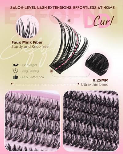 Lash Clusters Kit 560pcs Wispy Eyelash Clusters 30-1