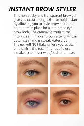 Laminating Brow Gel - Strong Hold Clear Eyebrow Gel for Fluffy Soap Brows