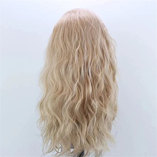 Long Curly Golden Blonde Lace Front