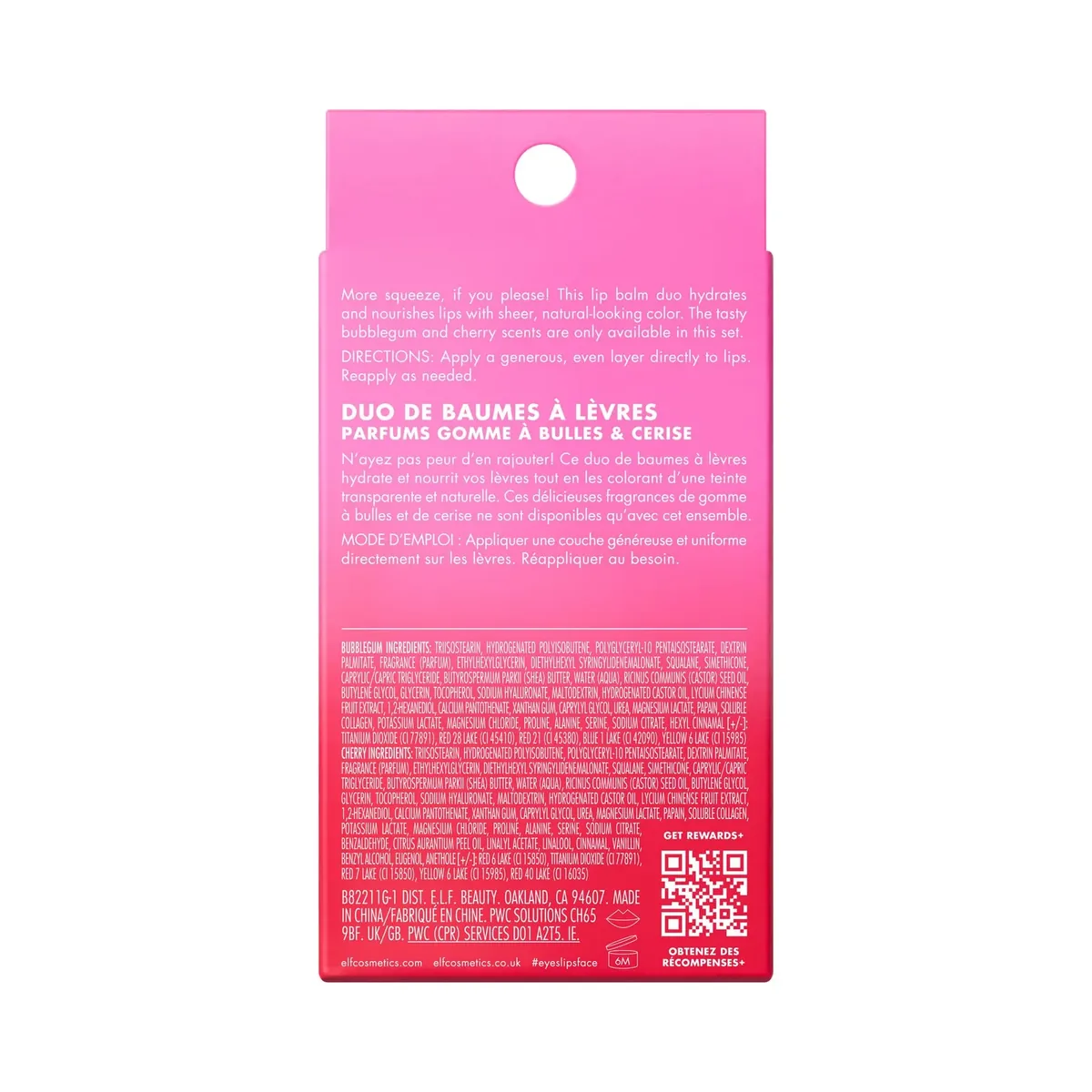Cherry & Bubblegum Lip Balm Duo