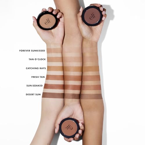 e.l.f. Primer-infused Bronzer, Long-Wear, Matte, Bol