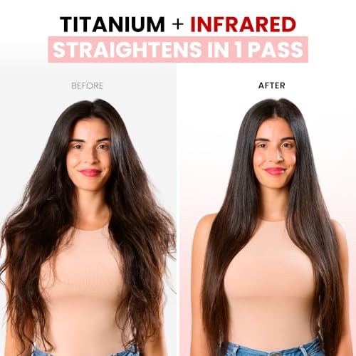 Titanium Flat Iron Large with Infrared