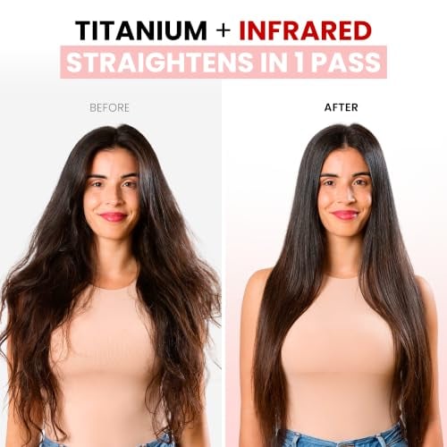 Titanium Flat Iron Large with Infrared