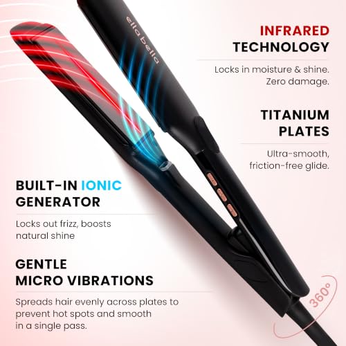 Titanium Flat Iron Large with Infrared
