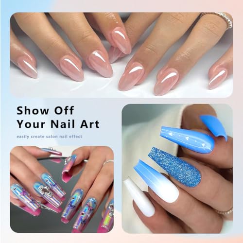 1000PCS Nail Tips Clear False Nails Full Cover for Acrylic Nails
