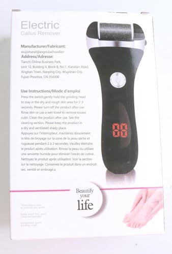 Electric Foot Callus Remover Kit Rechargeable 3 Grinding Heads Waterproof