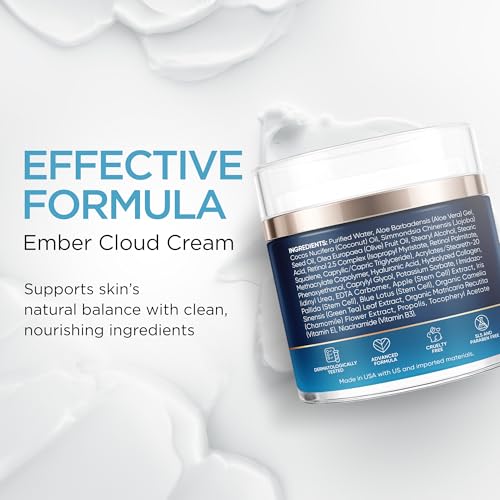 Collagen Face Cream Day & Night Moisturizer with Stem Cells Retinol 1.7Oz