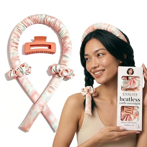 ENNUFO Heatless Curls Overnight Hair Curler, Soft Bl