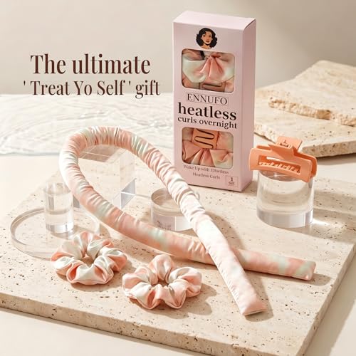 ENNUFO Heatless Curls Overnight Hair Curler, Soft Bl