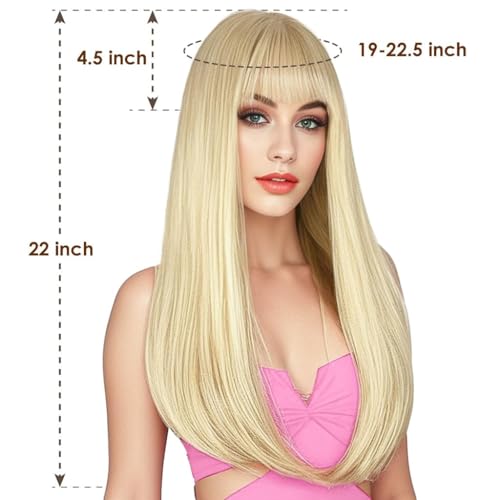 Blonde Wig with Bangs