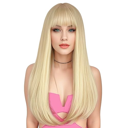 Blonde Wig with Bangs