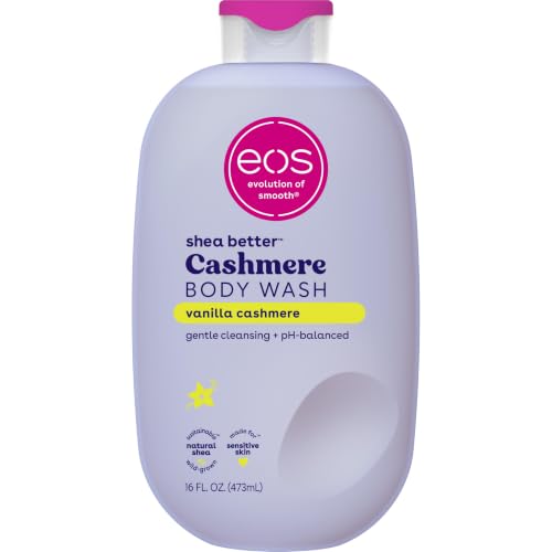 Body Wash, Vanilla Cashmere, Moisturizing Creamy Gel Formula with Shea Butter, Glycerin, Vitamin E, pH Balanced, Sensitive Skin, Vegan, 16 fl oz