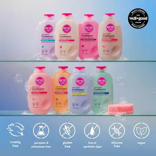 Cashmere Body Wash – Fresh & Cozy, Moisturizing Body Wash, Creamy Gel Formula, with Shea Butter, Glycerin, Vitamin E, pH Balanced, Sensitive Skin, Vegan, 16 fl oz