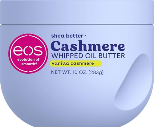 Cashmere Whipped Oil Body Butter- Vanilla, Moisturizing Formula, 10 oz