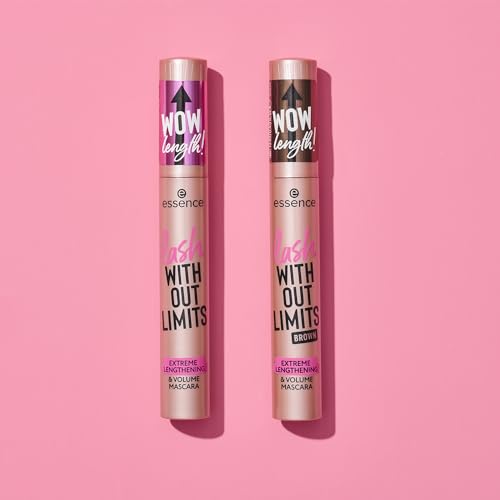 essence Lash Without Limits Extreme Lengthening & Volume Mascara, Black