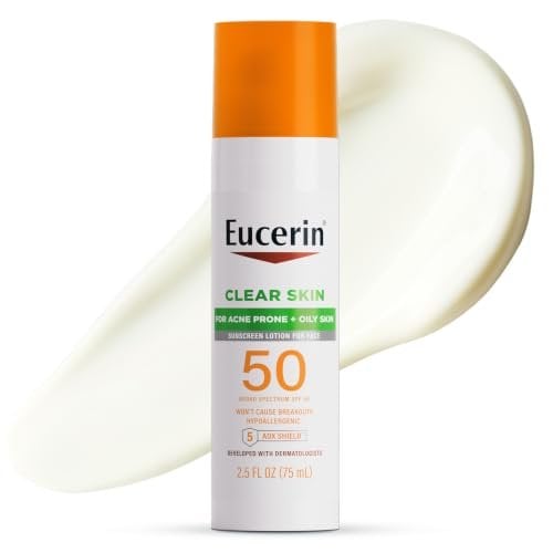 Clear Skin Face Sunscreen Lotion, SPF 50, 2.5 FL OZ